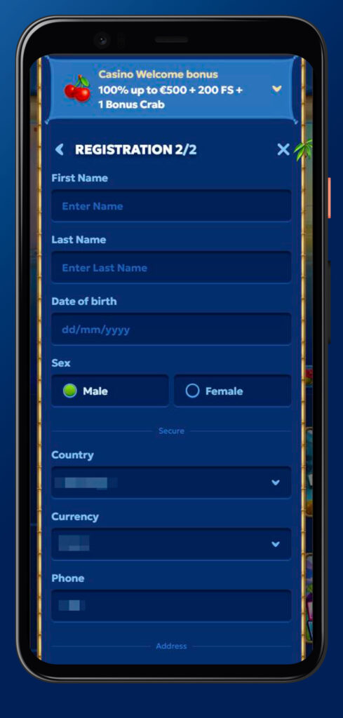 Registration pandido casino-app
