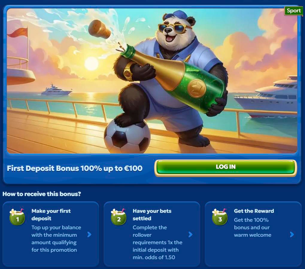 first deposit bonus pandido
